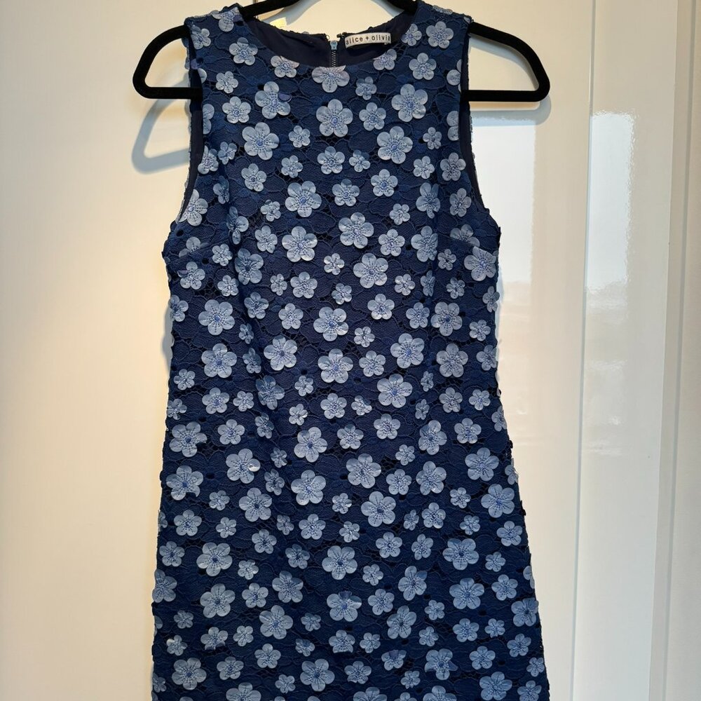 Alice & Olivia Flowers & Lace Dress